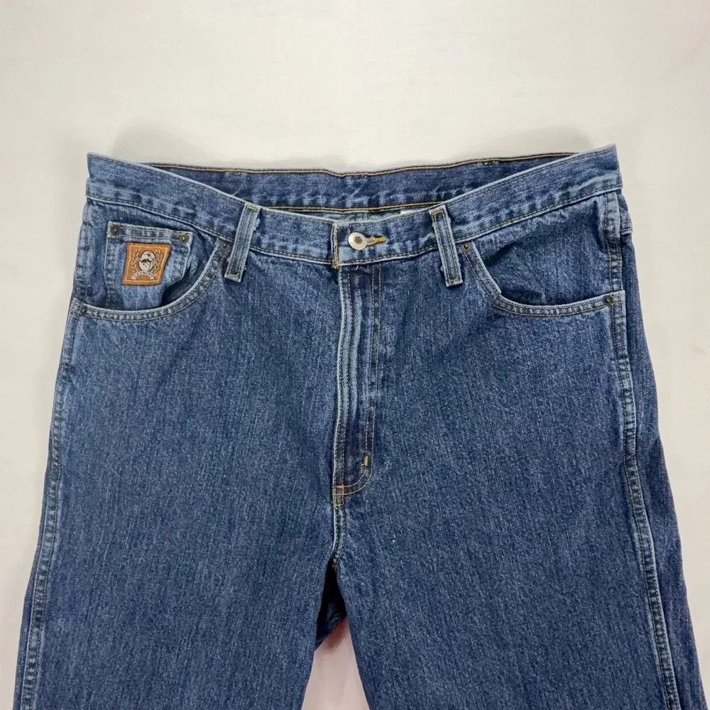 Cinch Mens Straight Leg Jeans 38x36 Dark Wash‎ Cotton Denim Workwear